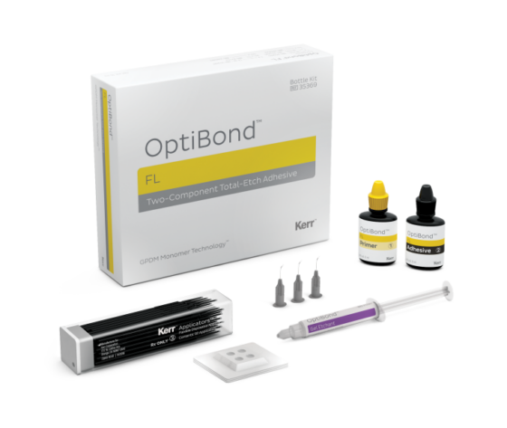 Kerr Optibond FL KIT, Primer 8ml+ Adhesive 8ml + prísl. - Kerr Optibond FL Maxilo Dental kit adhezivum 1