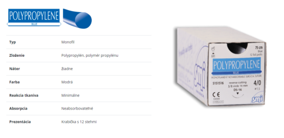 Šitie smi - Silk - Polypropylene SMI Maxilo Dental sitie nevstrebatelne 1 3