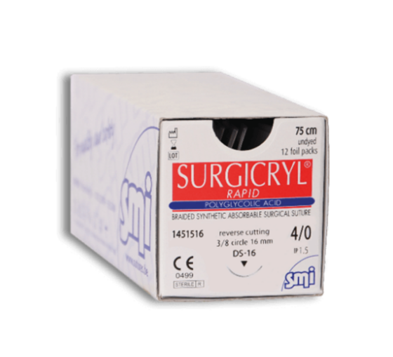 Šitie smi - Surgicryl Rapid - Surgicryl rapid SMI Maxilo Dental sitie vstrebatelne Polyglycolic acid 1