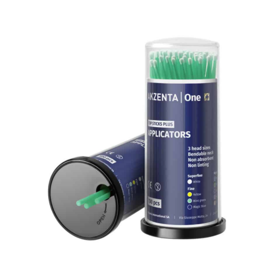 Mikroaplikátory Akzenta - Micro Applicators Akzenta ONE Maxilo Dental Regular Green 3