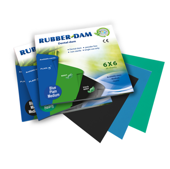 Rubber Dam - kofferdamová blana čierna MEDIUM - Rubber Dam Cerkamed 1