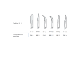 Stomatologické potreby, Dentálne pomôcky - Skalpel skalpelove cepielky SMI Maxilo Dental karbon TOP blade handle 2 92