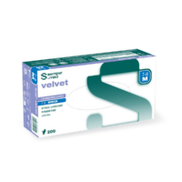 Stomatologické potreby, Dentálne pomôcky - Sempermed Velvet maxilodental XS S M L nitrilove rukavice vysetrovacie rukavice 103
